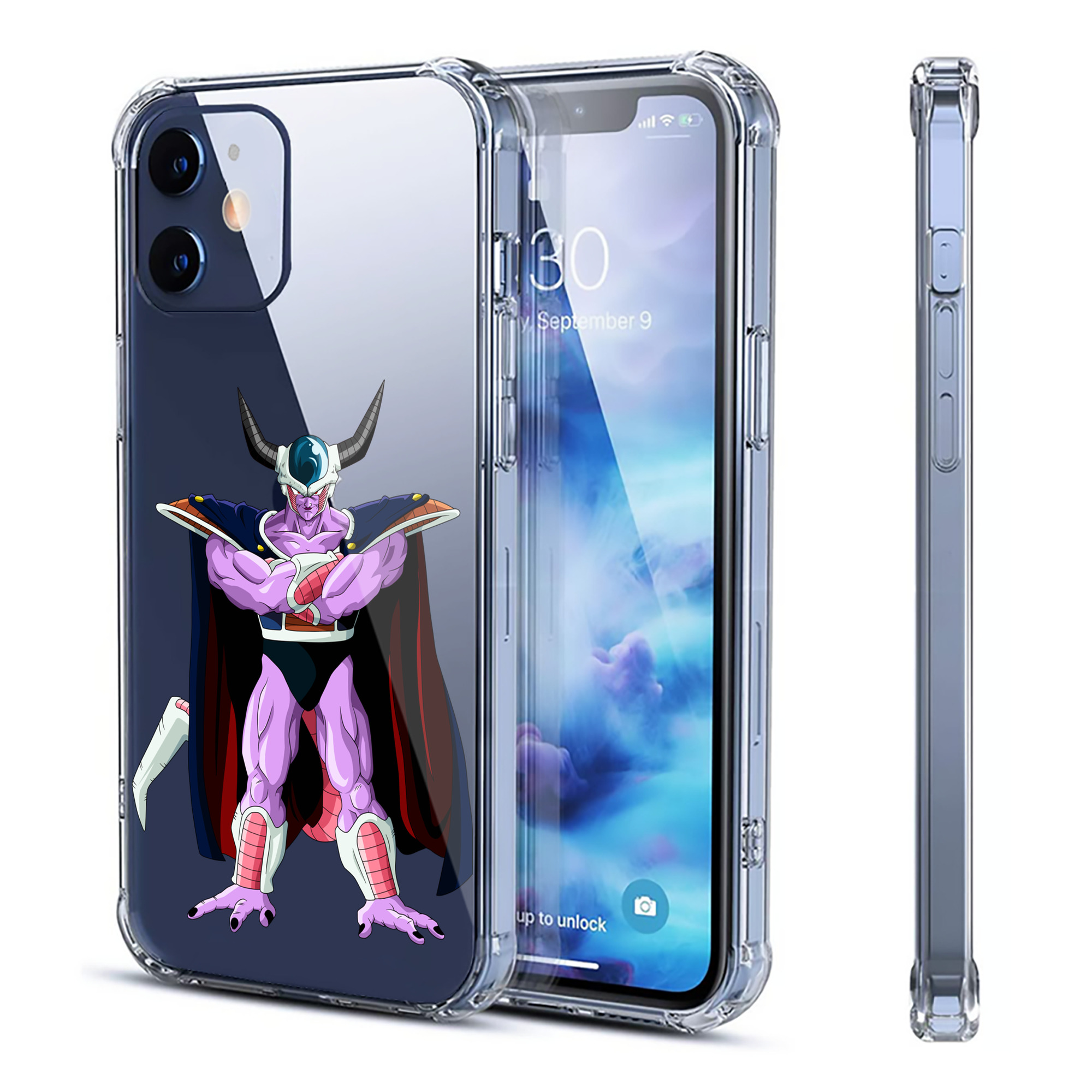 （画像用） ドラゴンボール コルド大王 DRAGON BALL King Cold 【iPhone 12シリーズ対応】透明スマホケース（クリアソフトケース）